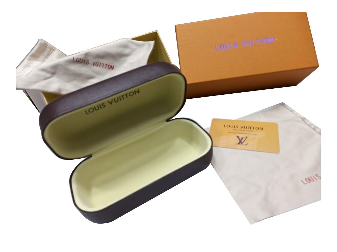 LOUIS VUITTON outlet Sunglasses Empty Storage Gift Replacement Box Case Ribbon Extras